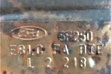 Викуп каталізатора E8LC FA DIE Марка автомобіля Ford     Вставка каталізатора Кераміка Тип палива Бензин