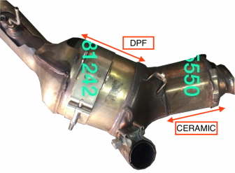 Викуп каталізатора HK83-5H240-JH (DPF) 82281242 Марка автомобіля Jaguar     Вставка каталізатора Сажовий фільтр (DPF) Тип палива Дизель