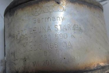 Викуп каталізатора 3D0131690K 3D0166CA  Zeuna Starker Марка автомобіля Audi|Volkswagen Модель автомобіля Volkswagen Phaeton 5.0 TDI V10 (3D)   Вставка каталізатора Кераміка Тип палива Бензин Каталітична марка Zeuna Starker