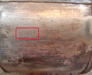 Викуп каталізатора 4993050002 00W01 Марка автомобіля Volvo     Вставка каталізатора Кераміка Тип палива Бензин