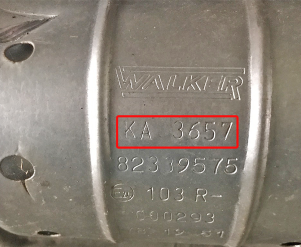 Викуп каталізатора KA 3659 82339159 / 103R-000295 Walker Марка автомобіля Walker     Вставка каталізатора Кераміка Тип палива Бензин Каталітична марка Walker