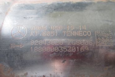 Викуп каталізатора KT 6051 / ZGS005 A9064901914 Tenneco Марка автомобіля Mercedes Benz     Вставка каталізатора Кераміка Тип палива Бензин Каталітична марка Tenneco