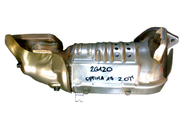 Викуп каталізатора 2G120 Марка автомобіля Hyundai|Kia Модель автомобіля Kia Optima 2.0 T   Вставка каталізатора Кераміка Тип палива Бензин