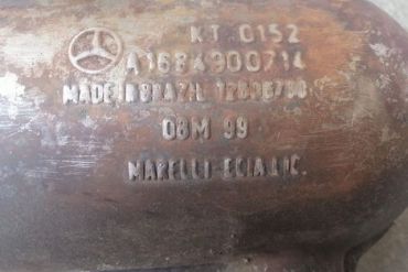 Викуп каталізатора KT 0152 A1684900714 Марка автомобіля Mercedes Benz     Вставка каталізатора Кераміка Тип палива Бензин