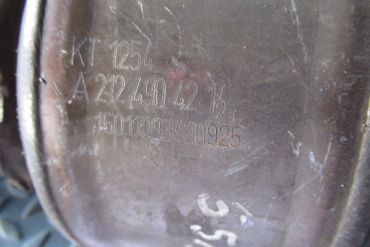 Викуп каталізатора KT 1254 Марка автомобіля Mercedes Benz     Вставка каталізатора Кераміка Тип палива Бензин
