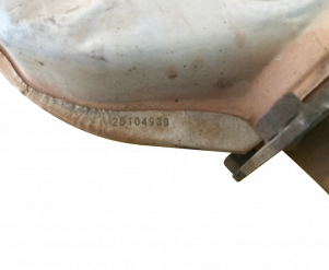 Викуп каталізатора 25104939 Марка автомобіля General Motors     Вставка каталізатора Кераміка Тип палива Бензин