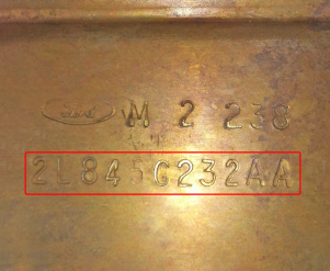 Викуп каталізатора 2L84 5G232 AA M 2 352