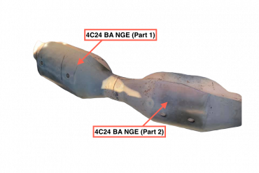 Викуп каталізатора 4C24 BA NGE (Part 2) Smaller Unit (Front) Марка автомобіля Ford     Вставка каталізатора Кераміка Тип палива Бензин