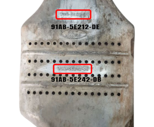 Викуп каталізатора 91AB-5E212-DE 91AB-5E242-DB 5781 Марка автомобіля Ford     Вставка каталізатора Кераміка Тип палива Бензин