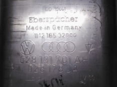 Викуп каталізатора 028131701AH 028178JA 111219532000 Eberspächer Марка автомобіля Audi|Volkswagen Модель автомобіля Audi A3 1.9 TDI (ASZ Quatro)   Вставка каталізатора Кераміка Тип палива Бензин Каталітична марка Eberspächer