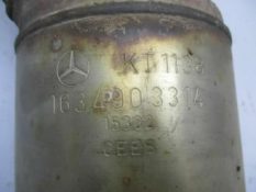 Викуп каталізатора KT 1138 1634903314 Марка автомобіля Mercedes Benz Модель автомобіля Mercedes Benz M-Class W163 - ML 270 CDI 2.7 (120 kw / 163 hp)   Вставка каталізатора Кераміка Тип палива Бензин