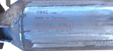Викуп каталізатора 1J0131701FL 1J018CA Марка автомобіля Audi|Volkswagen     Вставка каталізатора Металеві Тип палива Бензин