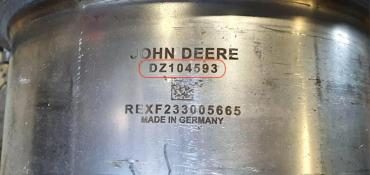 Викуп каталізатора DZ104593 Марка автомобіля John Deere     Вставка каталізатора Сажовий фільтр (DPF) Тип палива Дизель