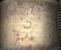 Викуп каталізатора KT 0209 A2204904614/4714 Zeuna Starker Марка автомобіля Mercedes Benz   Рік автомобіля 2002 Вставка каталізатора Кераміка Тип палива Бензин Каталітична марка Zeuna Starker