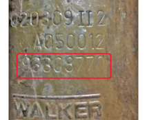 Викуп каталізатора 93308770  Walker Марка автомобіля General Motors     Вставка каталізатора Кераміка Тип палива Бензин Каталітична марка Walker