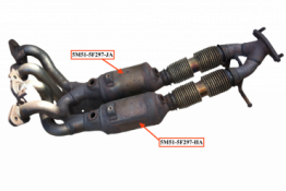 Викуп каталізатора 5M51-5F297-HA Марка автомобіля Ford Модель автомобіля Ford Focus II - 1.6 16V|Ford Mondeo IV - 1.6   Вставка каталізатора Кераміка Тип палива Бензин